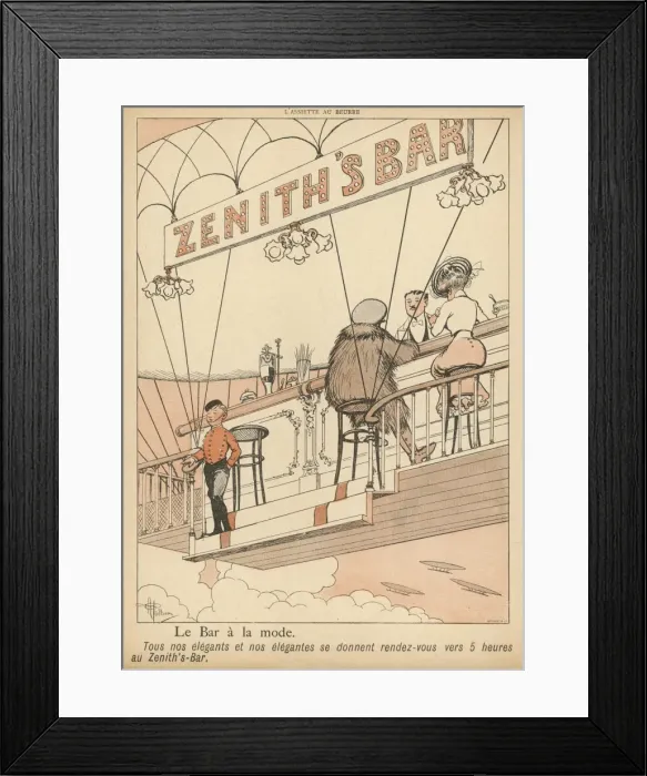 Framed Print : Bar in the Sky