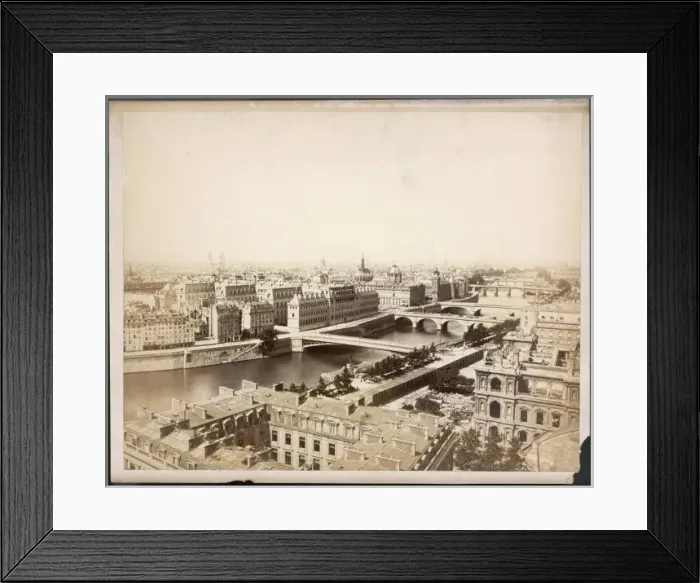 Framed Print : Paris / Seine / Cite C1890 Framed Print : Paris / Seine / Cite C1890