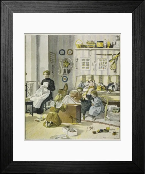 Framed Print : French Children / Nursery Framed Print : French Children / Nursery