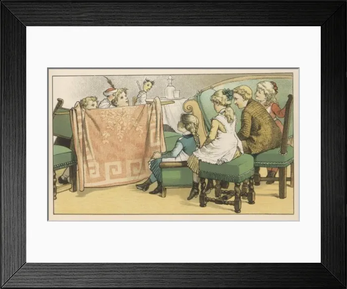 Framed Print : Puppet Show 1884 Framed Print : Puppet Show 1884