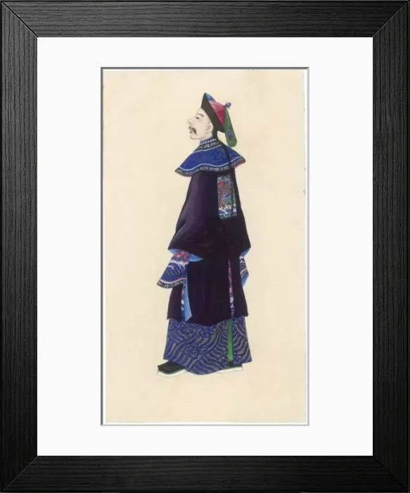 Framed Print : Racial / China / Man / Profile Framed Print : Racial / China / Man / Profile