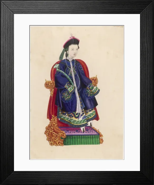 Framed Print : Racial / China / Lady / Throne Framed Print : Racial / China / Lady / Throne