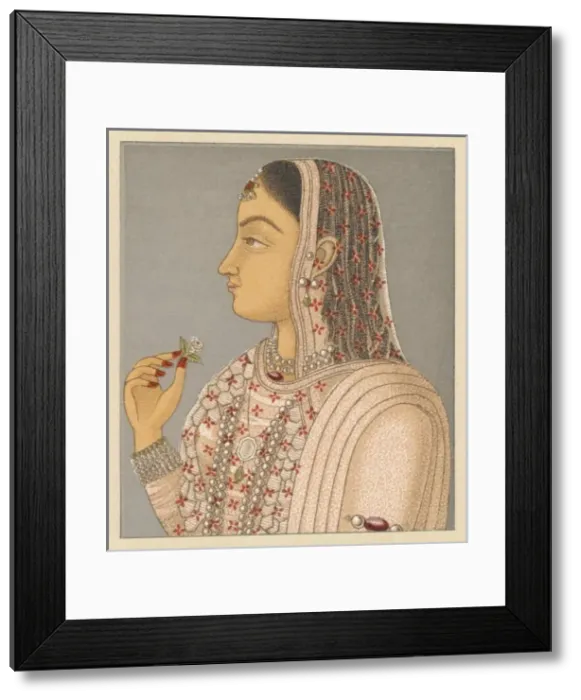 Framed Print : Racial / India / Court Lady Framed Print : Racial / India / Court Lady