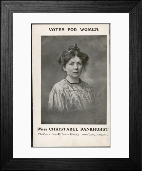 Framed Print : Christabel Pankhurst Framed Print : Christabel Pankhurst
