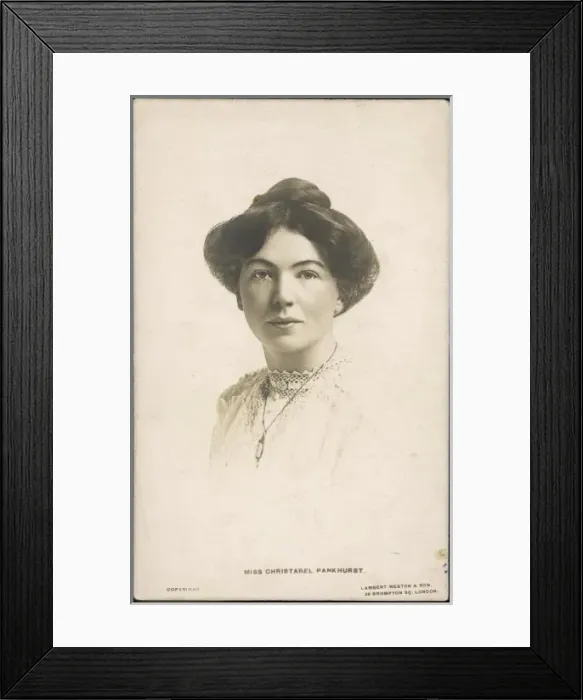 Framed Print : Christabel Pankhurst Framed Print : Christabel Pankhurst