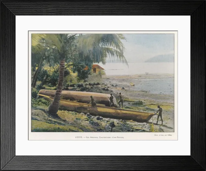 Framed Print : Racial / Andamans 1890S Framed Print : Racial / Andamans 1890S