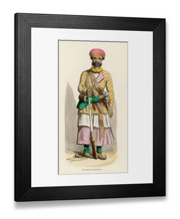 Framed Print : Racial / India / Sepoy 1850 Framed Print : Racial / India / Sepoy 1850