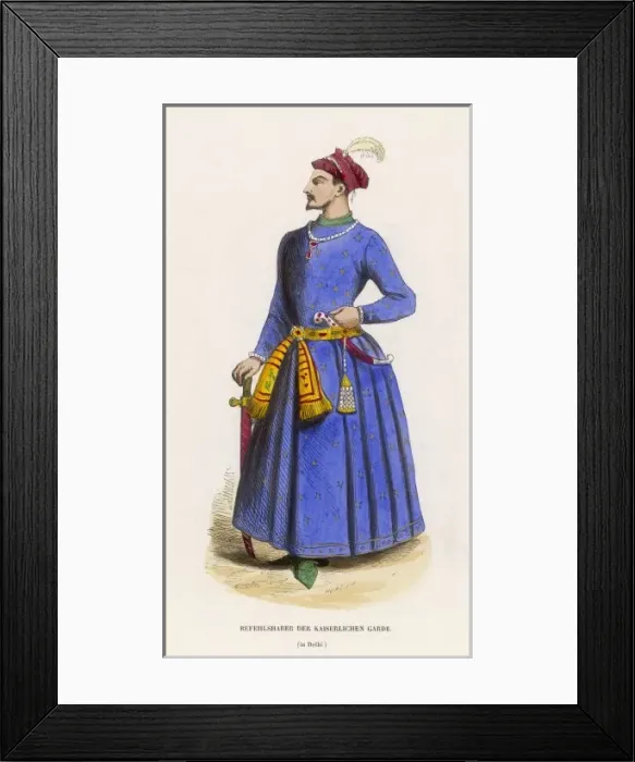 Framed Print : Racial / India / Guard 1850 Framed Print : Racial / India / Guard 1850