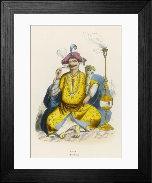 Framed Print : Racial / India / Rajah C1840 Framed Print : Racial / India / Rajah C1840