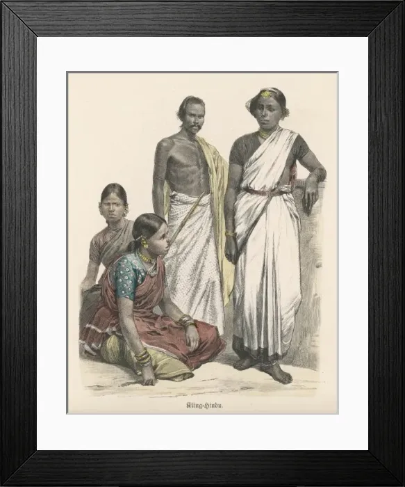 Framed Print : Racial / India / Hindus 19C Framed Print : Racial / India / Hindus 19C