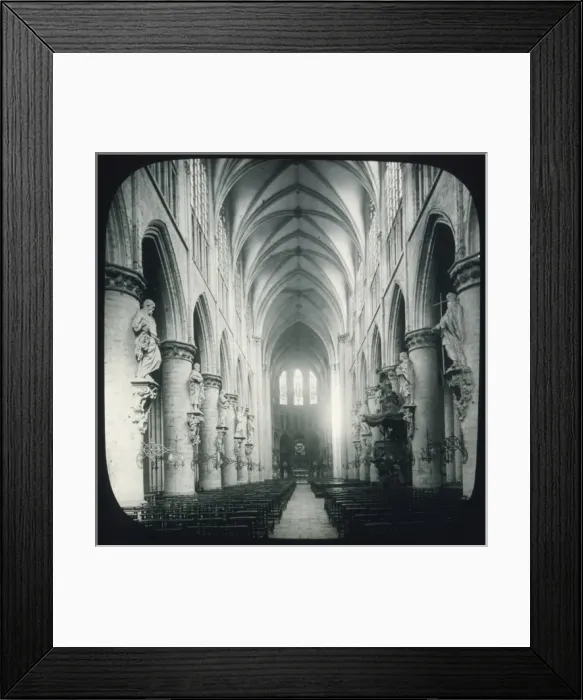 Framed Print : Brussels / Cathedral C1900 Framed Print : Brussels / Cathedral C1900