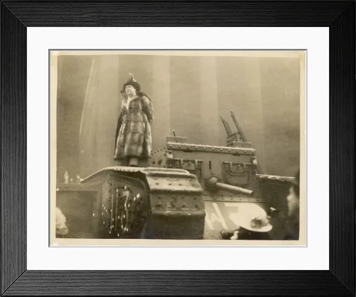 Framed Print : Flora Drummond / Tank Framed Print : Flora Drummond / Tank