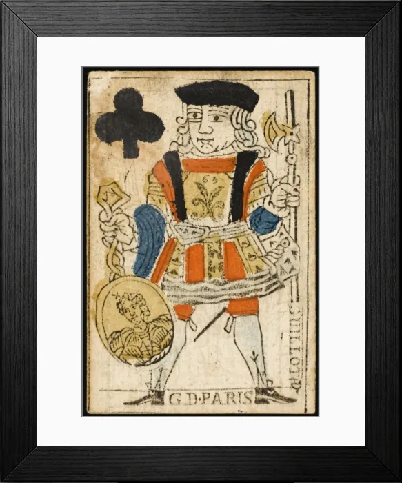 Framed Print : Knave of Clubs / French Framed Print : Knave of Clubs / French