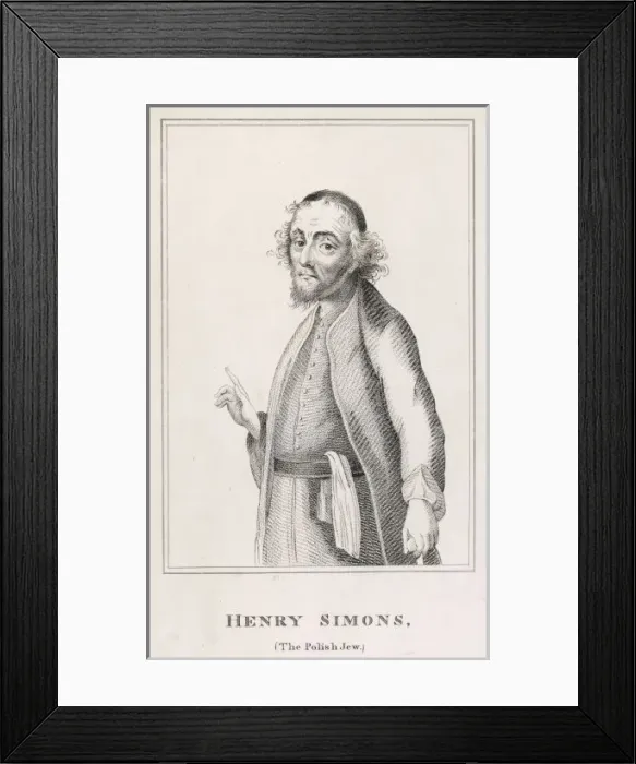 Framed Print : Racial / Polish Jew / Simon Framed Print : Racial / Polish Jew / Simon
