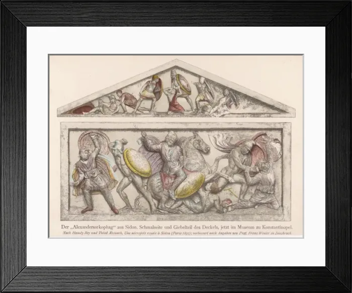 Framed Print : Sarcophagus / Alexander Framed Print : Sarcophagus / Alexander