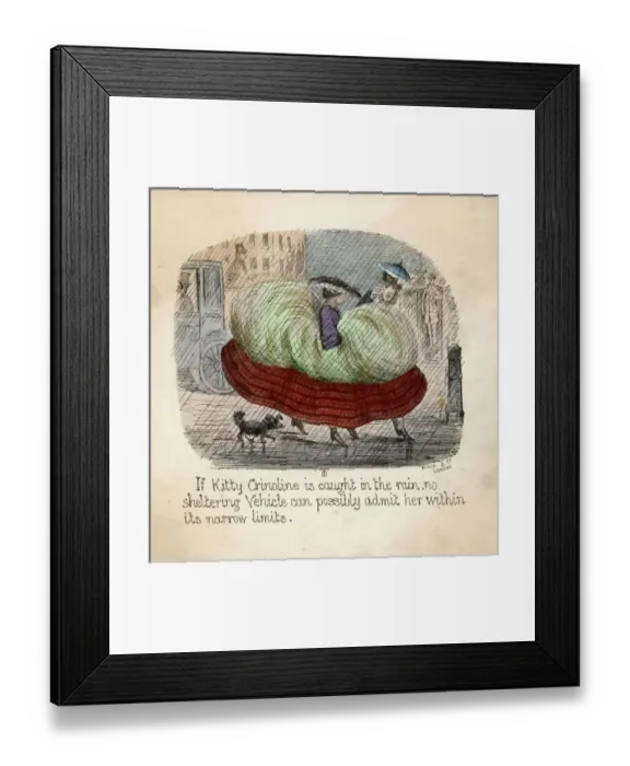Framed Print : Crinoline in the Rain Framed Print : Crinoline in the Rain