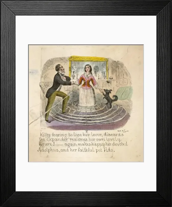 Framed Print : Kitty Discards Crinoline Framed Print : Kitty Discards Crinoline