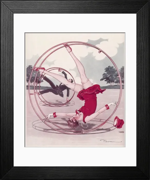 Framed Print : Game / Roller Wheel / 1927 Framed Print : Game / Roller Wheel / 1927