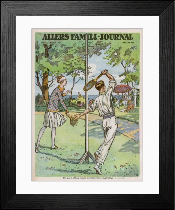 Framed Print : Game / Swingball 1927 Framed Print : Game / Swingball 1927