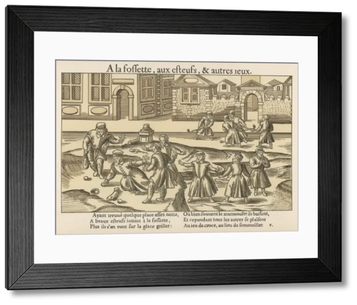 Framed Print : C16th French Ball Games Framed Print : C16th French Ball Games