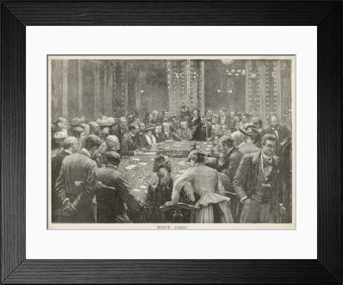 Framed Print : Monte Carlo Casino C1895 Framed Print : Monte Carlo Casino C1895