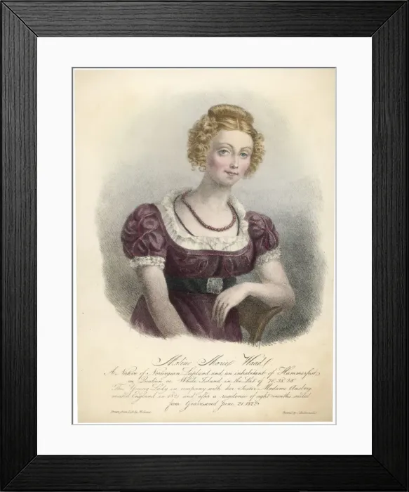 Framed Print : Racial / Norway / Lady 1821 Framed Print : Racial / Norway / Lady 1821
