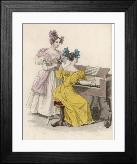Framed Print : Costume & Harpsichord Framed Print : Costume & Harpsichord
