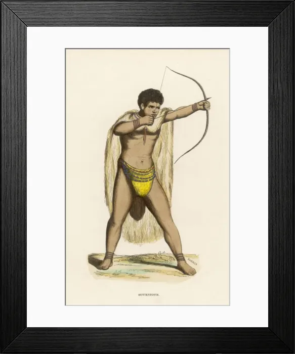 Framed Print : Racial / s Africa / Hottento Framed Print : Racial / s Africa / Hottento