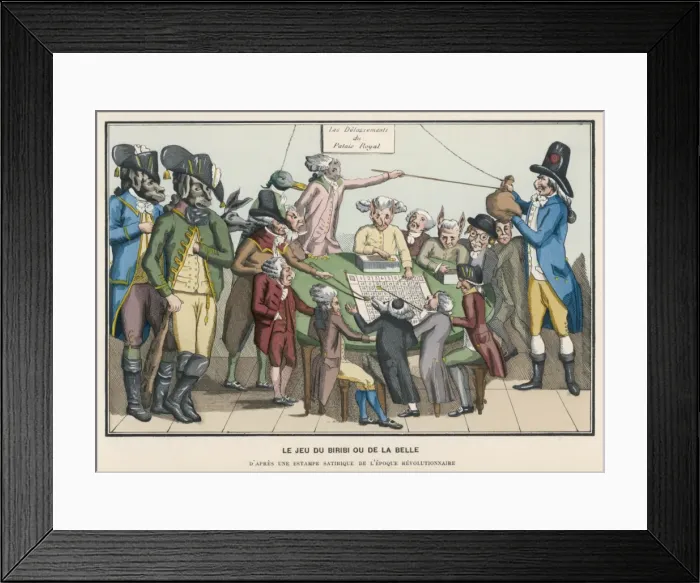 Framed Print : The Game of Chance / 1900 Framed Print : The Game of Chance / 1900