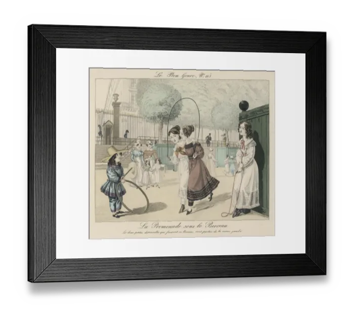 Framed Print : Gilrs Skipping in Park Framed Print : Gilrs Skipping in Park
