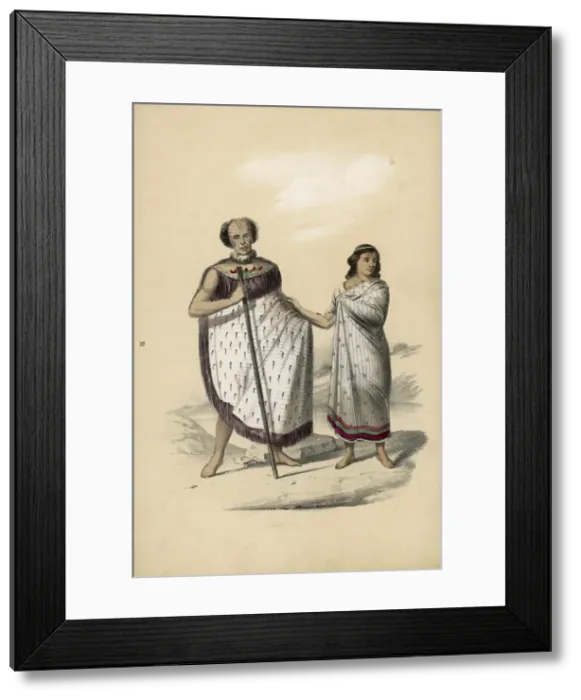 Framed Print : Racial / New Zealand C1850 Framed Print : Racial / New Zealand C1850