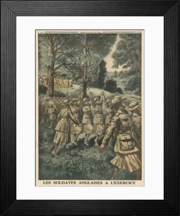 Framed Print : British Female Soldiers Framed Print : British Female Soldiers