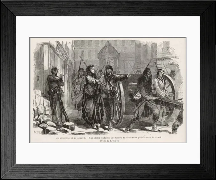 Framed Print : Commune / Woman Directing Framed Print : Commune / Woman Directing
