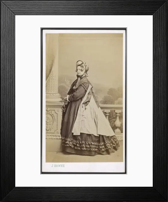 Framed Print : Costume Photo 1860S Framed Print : Costume Photo 1860S