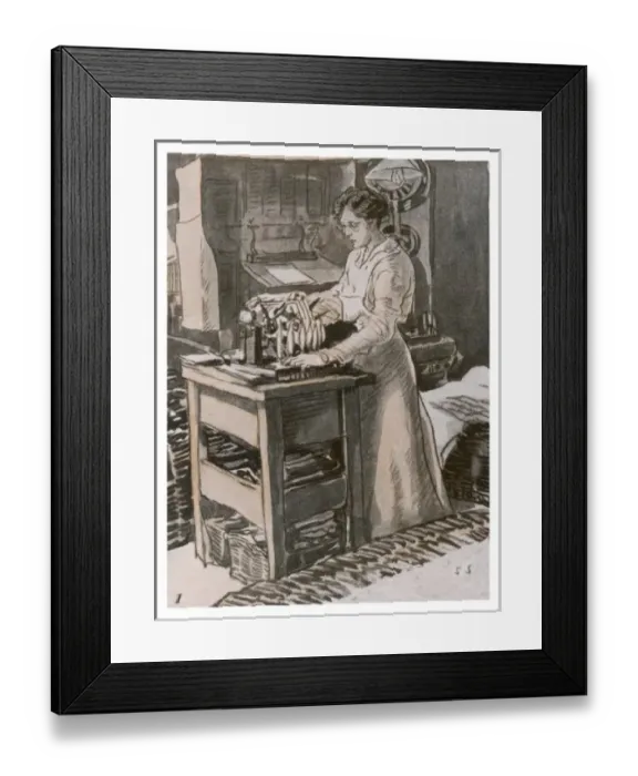 Framed Print : Women Working 1920 Framed Print : Women Working 1920