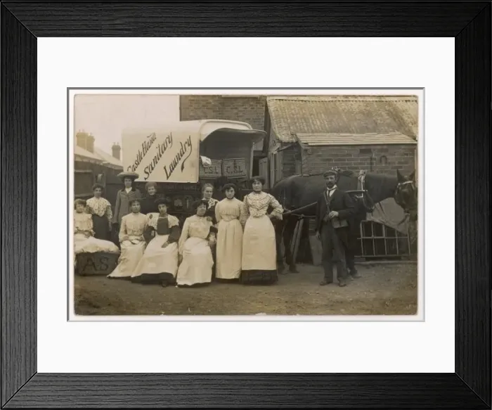 Framed Print : Sanitary Laundry Framed Print : Sanitary Laundry
