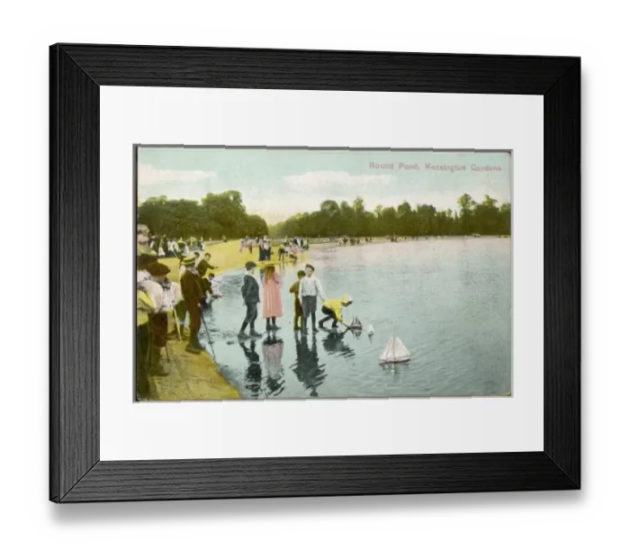 Framed Print : Sailing Model Boats Framed Print : Sailing Model Boats