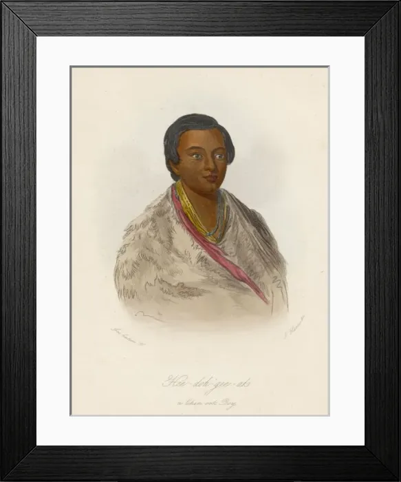Framed Print : Racial / Chinook Boy 1855 Framed Print : Racial / Chinook Boy 1855