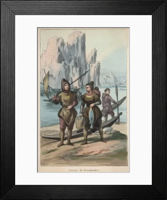 Framed Print : Racial / Greenland C1850 Framed Print : Racial / Greenland C1850