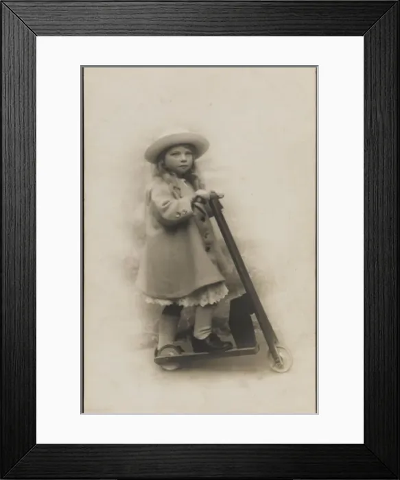 Framed Print : Girl on her Scooter Framed Print : Girl on her Scooter