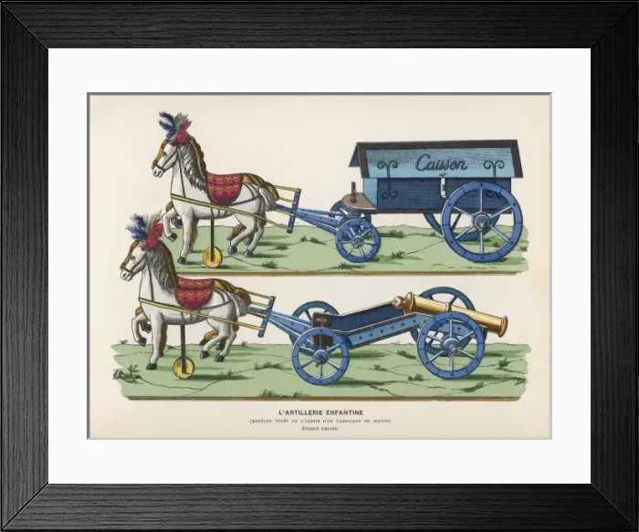 Framed Print : French Toy Artillery Framed Print : French Toy Artillery