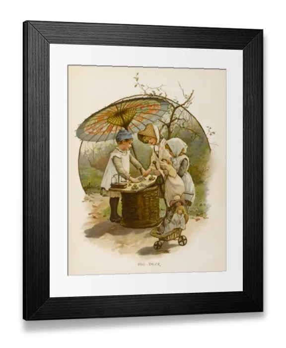 Framed Print : Playing Shops Framed Print : Playing Shops