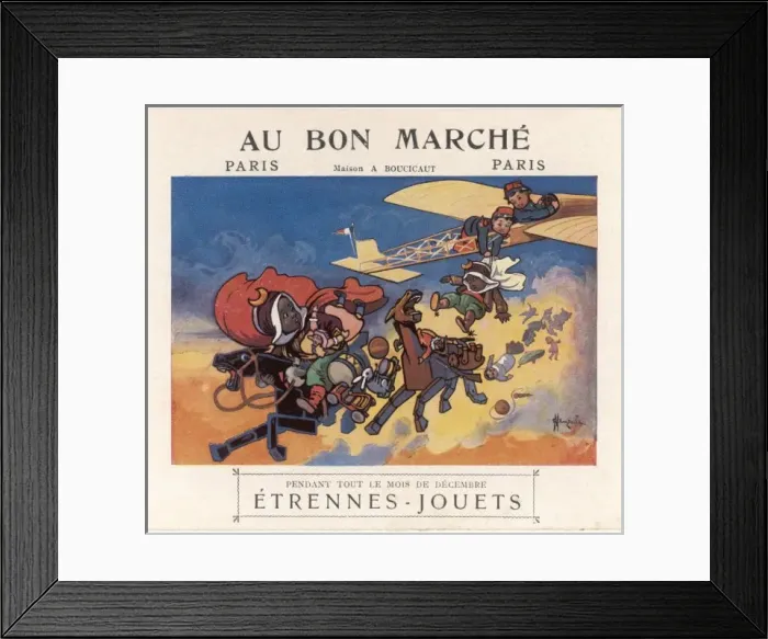 Framed Print : Toy Ad for Bon Marche Framed Print : Toy Ad for Bon Marche
