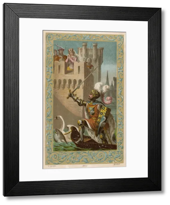 Framed Print : Knight of the Swan Framed Print : Knight of the Swan