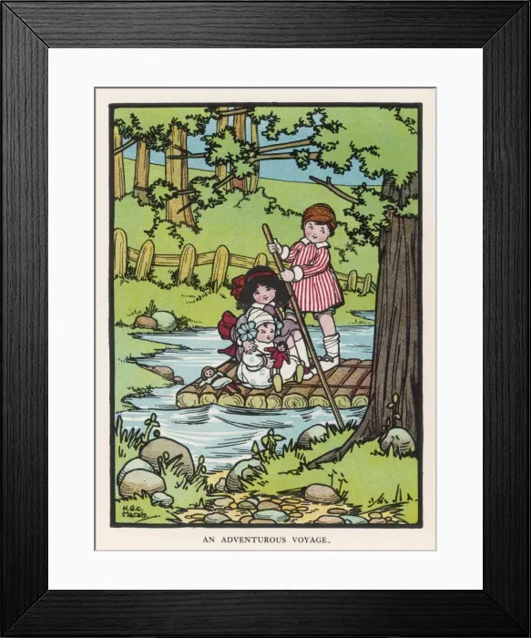 Framed Print : Game / Rafting on Pond Framed Print : Game / Rafting on Pond