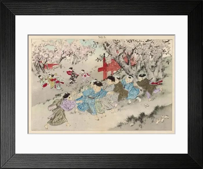 Framed Print : Games / Outdoor / Japan 19C Framed Print : Games / Outdoor / Japan 19C