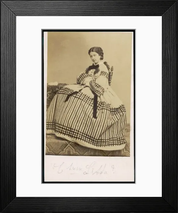 Framed Print : Costume / Photo 1860S Framed Print : Costume / Photo 1860S