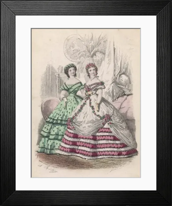 Framed Print : Eveving Wear 1862 Framed Print : Eveving Wear 1862