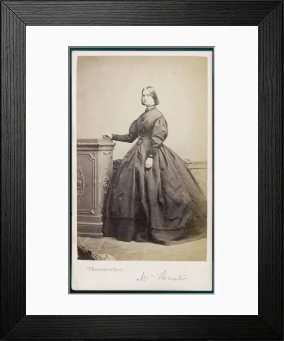 Framed Print : Costume Mrs Hunter 1860S Framed Print : Costume Mrs Hunter 1860S