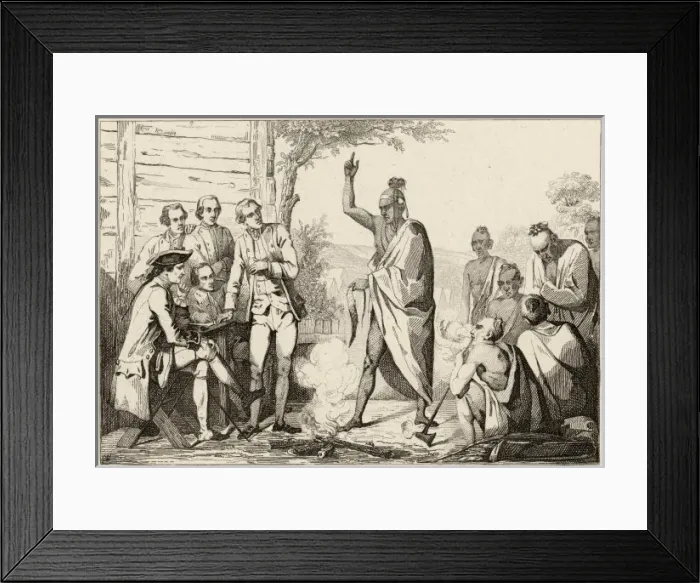 Framed Print : French / Indian Conference Framed Print : French / Indian Conference